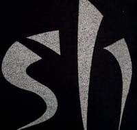 Image 4 of 'FETISH' tshirt METALLIC SILVER ON BLACK