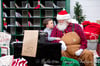 Santa in His Mailroom
