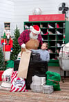 Santa in His Mailroom
