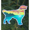Dog at the Lake Sticker