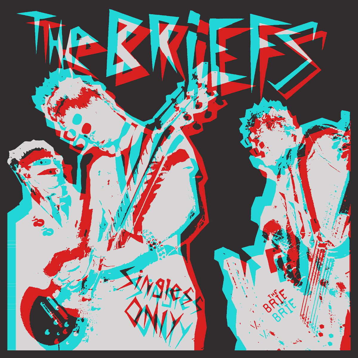 Image of  The Briefs -Singles Only LP In 3D -  Blue & Red Variant  *Pre Order 330 Pressed