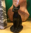 Black Obsidian Bast Figurine 