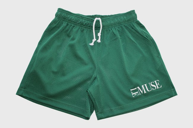 SAPPHIRE GREEN MESH SHORTS