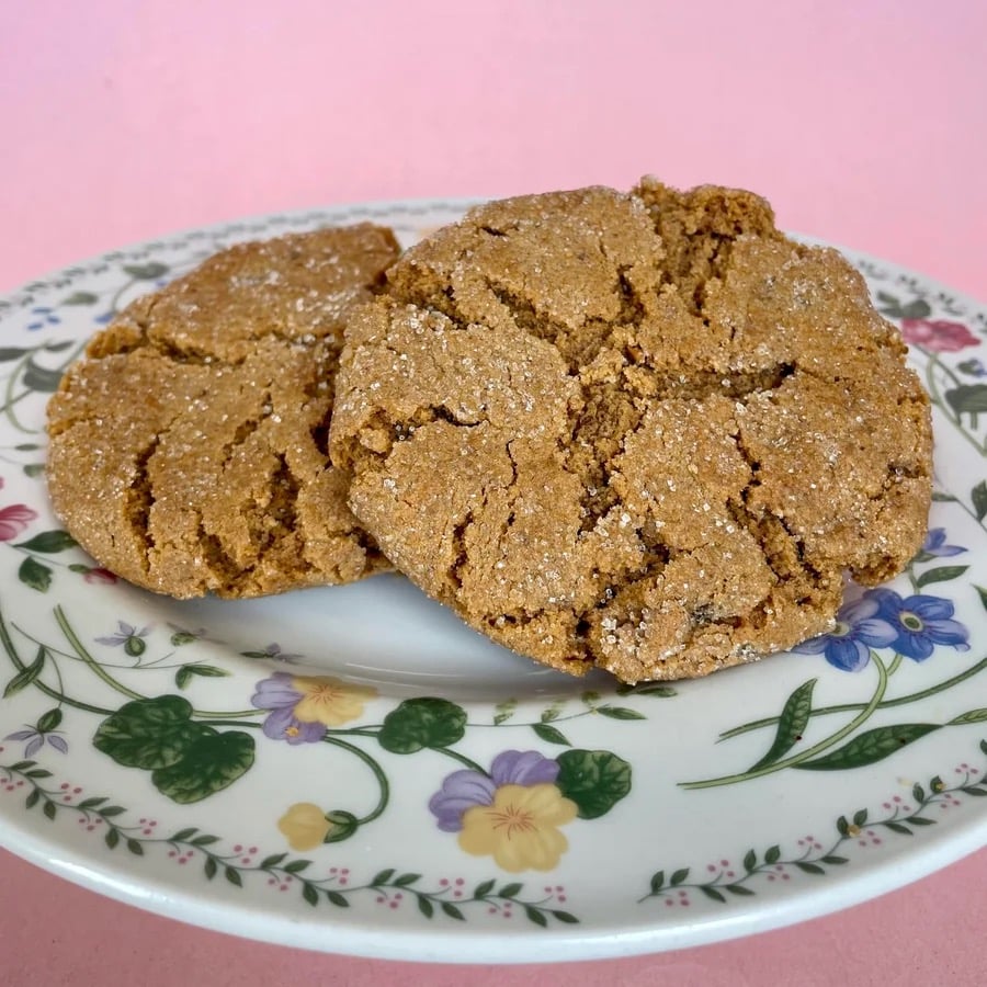 Image of sonia's grandma's molases crinkle cookie