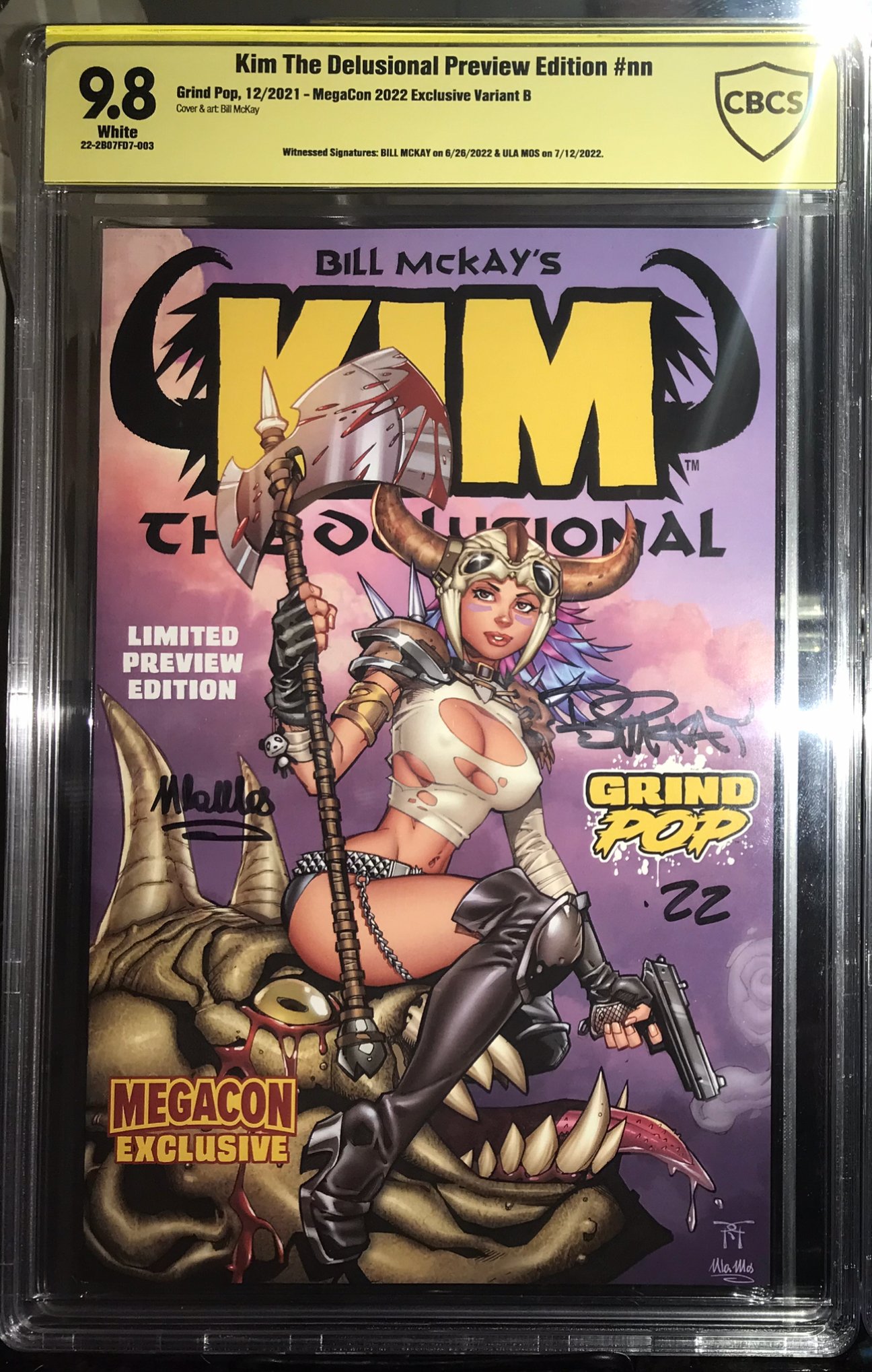 Kim the Delusional MegaCon B McKay and Mos Signed CBCS 9.8 More actions