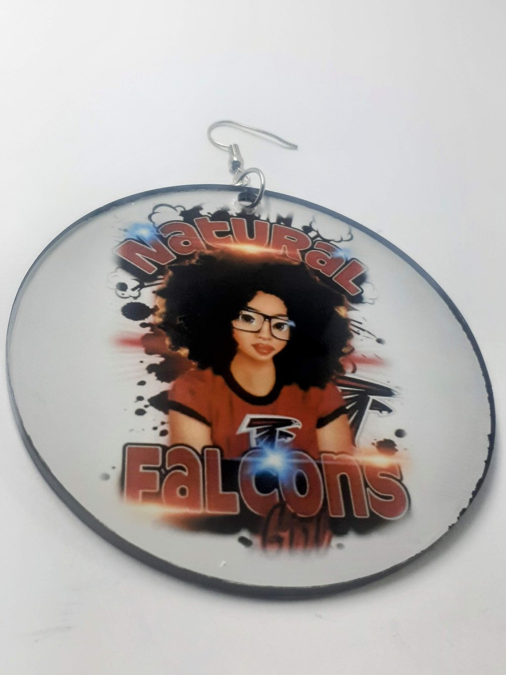 Image of Natural Falcons Inspired Afrocentric African earrings