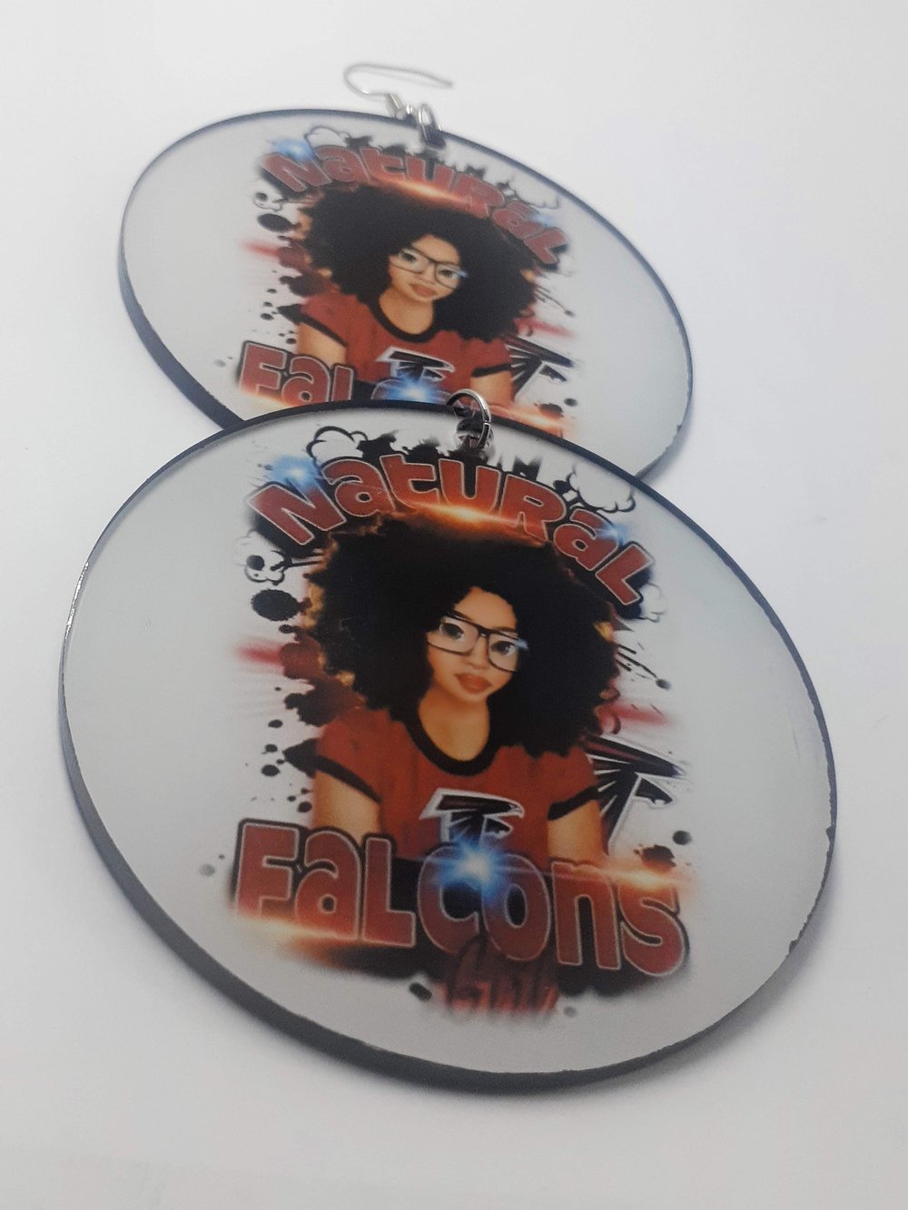 Image of Natural Falcons Inspired Afrocentric African earrings