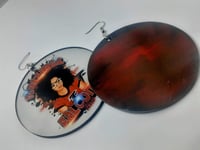 Image 3 of Natural, Falcons Inspired, Afrocentric, African earrings