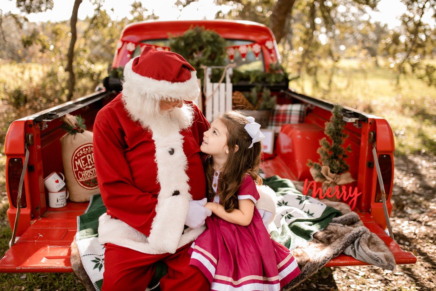 Image of Red Truck Minis with Santa