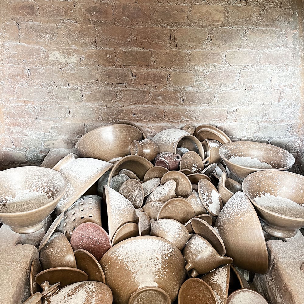 Image of Burnished Clay Pedestal Bowl
