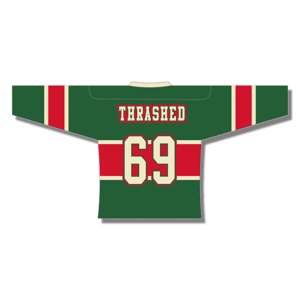 Image of THRASHED CANNABIS LEAFS JERSEY (CUSTOMIZED NAME & ONE OR TWO DIGIT NUMBER)