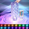 LED Crystal Lamp Night Light 16 Color RGB Touch Lamp