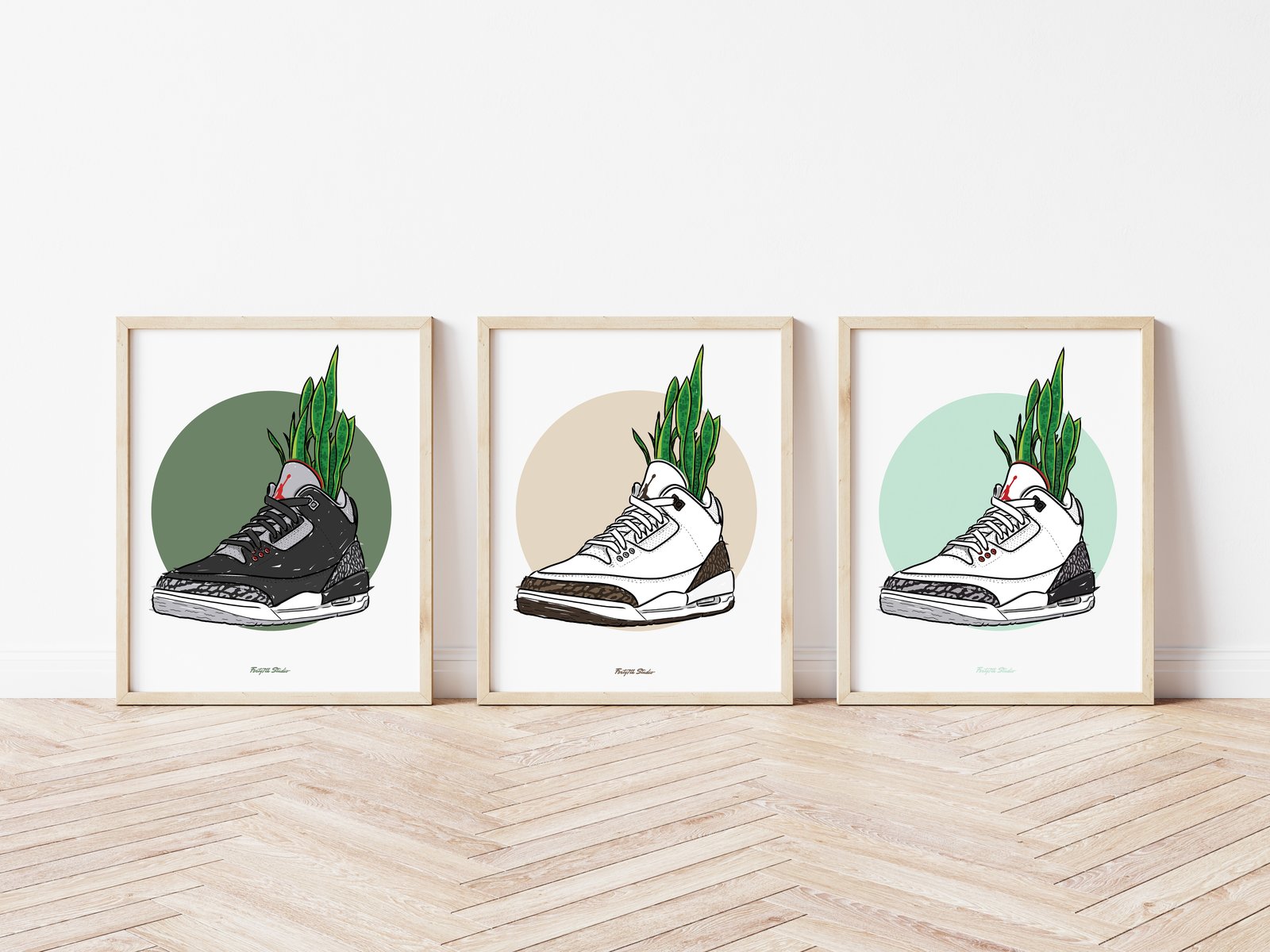 jordan 3 painting