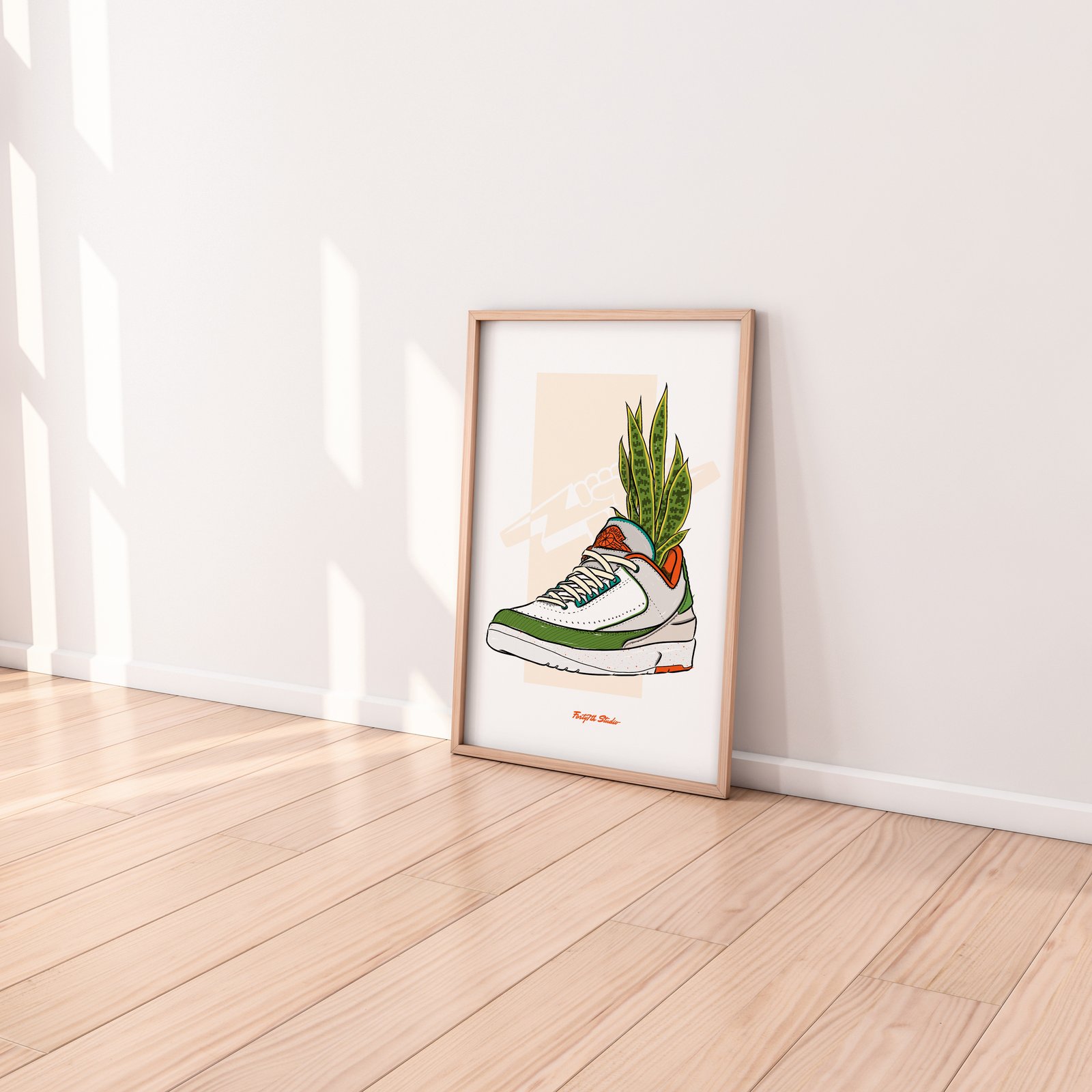 AIR JORDAN4 アート　点描画　banana Yamamoto AIR JORDAN4 アート 点描画 banana Yamamoto AIR JORDAN4 アート
