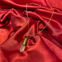 Crystal Bullet Shell Necklace 