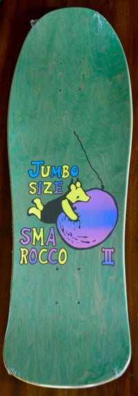 Image 2 of SANTA MONICA AIRLINES - ROCCO 2 JUMBO SKATEBOARD DECK - RED STAIN