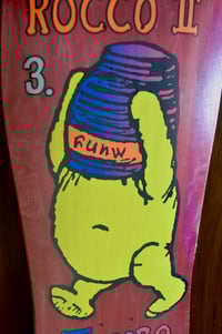 Image 3 of SANTA MONICA AIRLINES - ROCCO 2 JUMBO SKATEBOARD DECK - RED STAIN