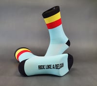 Image 1 of Ride Like A Belgian cycling socks