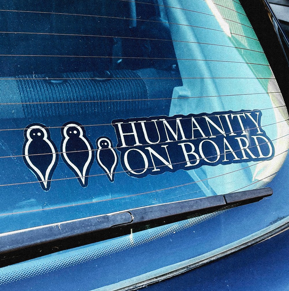 Humanity On Board - Window Stickers