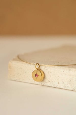 Image of Colgante con turmalina engastada en estrella