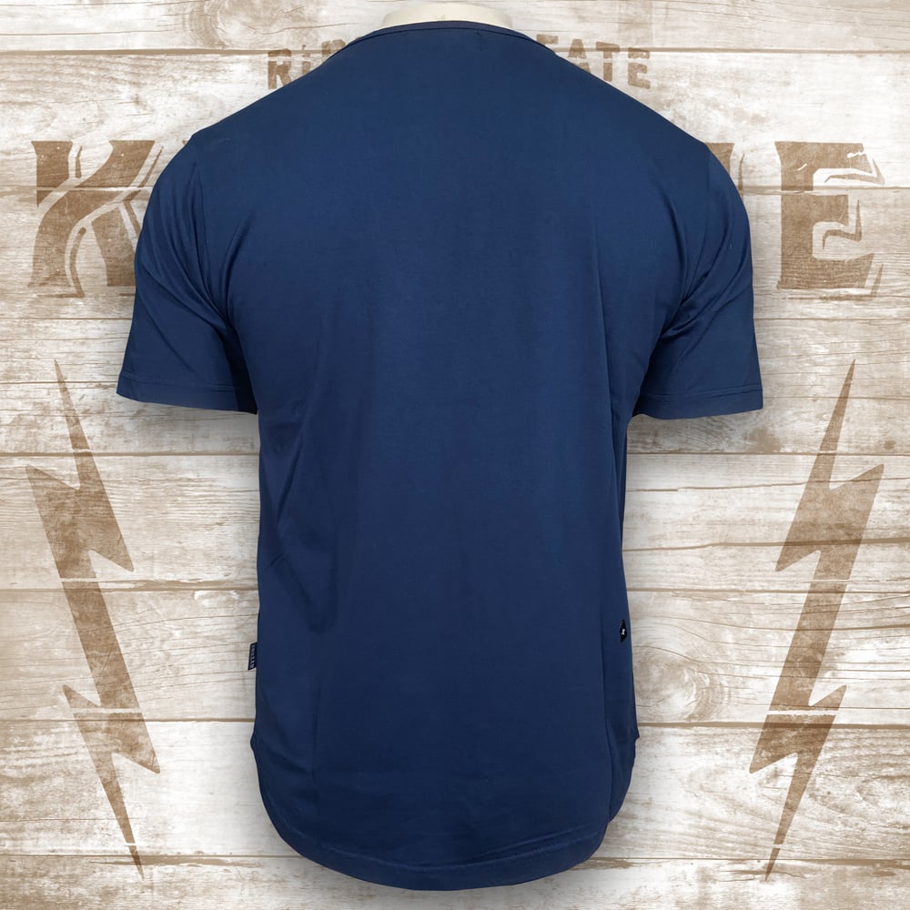 Image of KYTONE T-SHIRT DRINKIN' GASOLINE BLUE