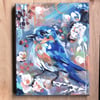 Faded Memories - Eastern Bluebird Painting