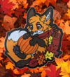Fall Fox Sticker 