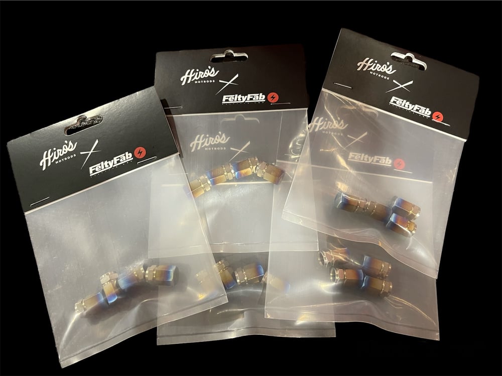 Titanium valve stem caps