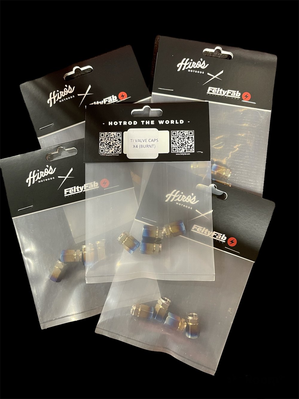 Titanium valve stem caps