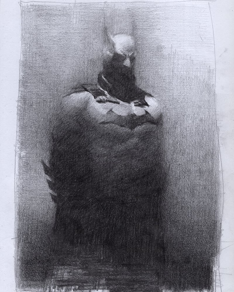 Image of Batman, from the Sketchbook  