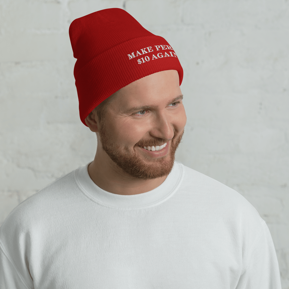 MPTA White Text Beanie