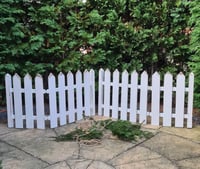 Image 1 of Wooden handmade fence # white vintage