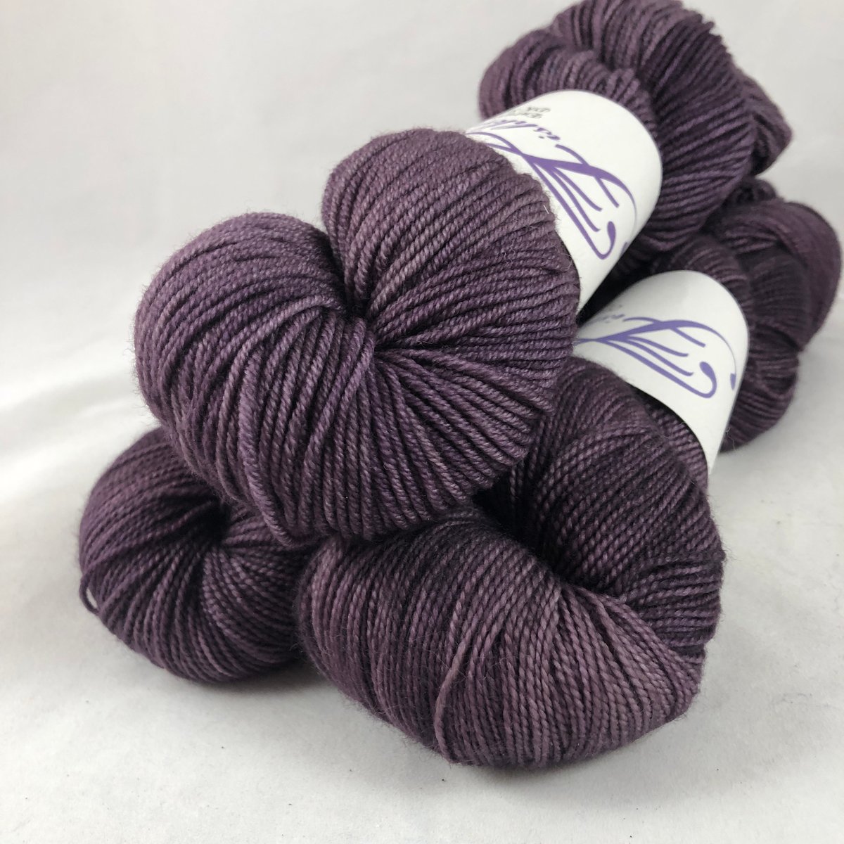 Dark Mulberry: fingering and DK weights / Fishknits Yarn