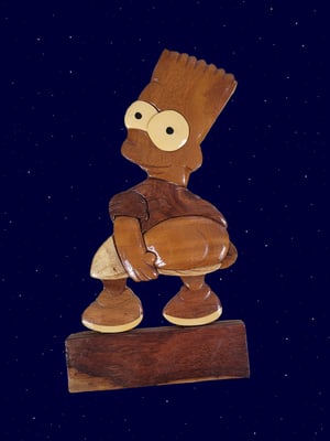 Bart Simpson wood cutting