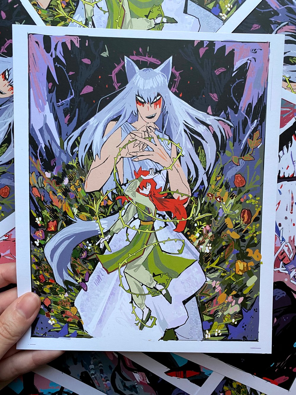 Image of Kurama and Hiei Digital Print