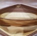 Image of Vtg. Gucci Tan "G" Square Monogram Clutch