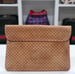 Image of Vtg. Gucci Tan "G" Square Monogram Clutch