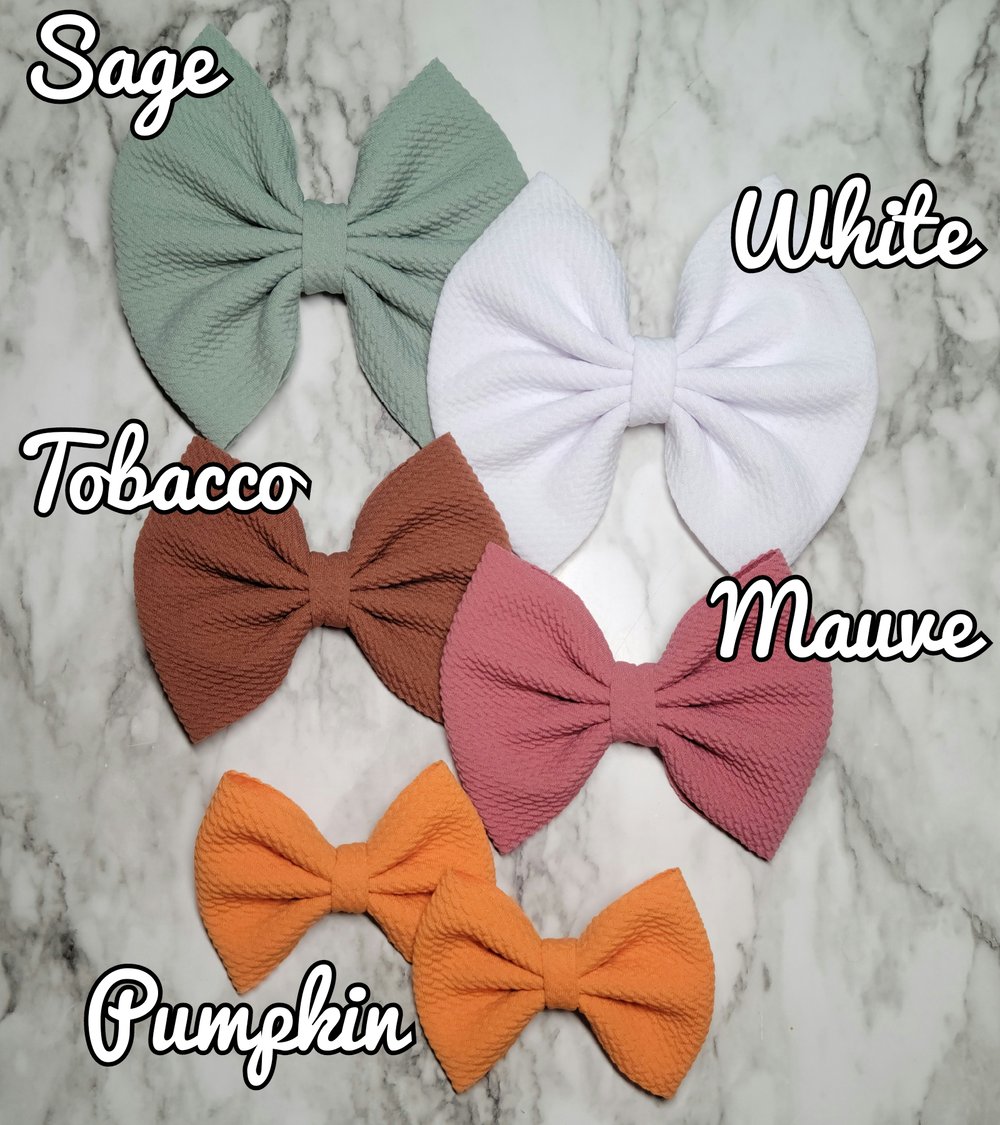 Solid Fabric Bows