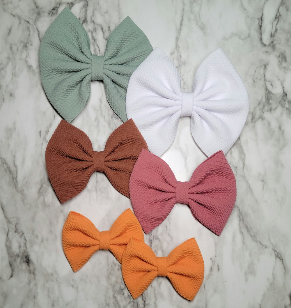 Solid Fabric Bows
