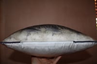 Image 3 of Hand embroidered / Eco printed / Silk pillowcase