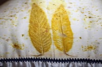 Image 5 of Eco printed / Hand embroidered / Silk pillowcase