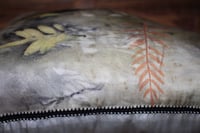 Image 2 of Silk pillowcase / Eco printed / Hand embroidered 