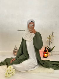 Image 4 of Khaki green Sumayyah Abaya 