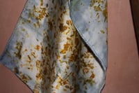Image 5 of Botanically printed / Indigo / Silk scarf