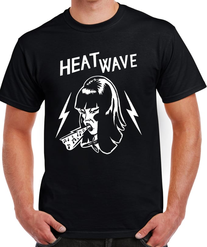 Image of Heatwave Screaming girl T-shirt (Black)