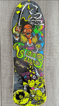 Image 1 of KEVIN STAAB PIRATE SKATEBOARD DECK - DARK GREY