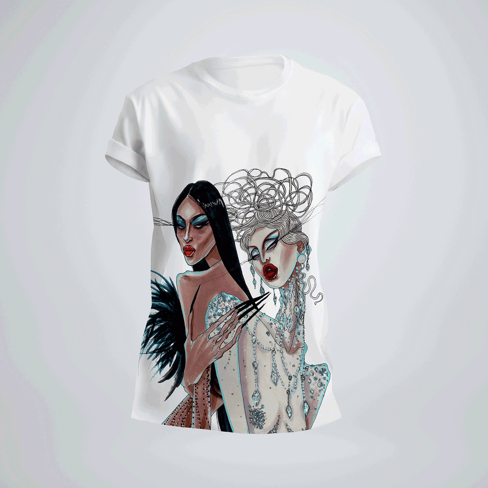 Image of TWO QUEENS STAND BEFORE ME – THE TEA TEE