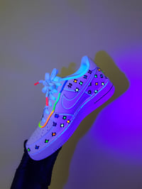Image 1 of CUSTOM AIR FORCE 1 GLOW FLORAL 