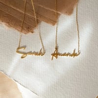 Image 1 of Custom Name Plate Necklace 