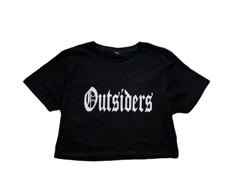 Image of Rebel Outsiders " Black " Crop top 